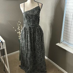 Old Navy Fit & Flare One-Shoulder Maxi Dress for Women size L